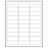 8-1/2'' x 11'' White Round Corner