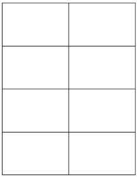 8-1/2'' x 11' White Blank Square Corner