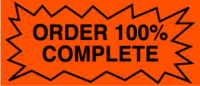 Order 100% Complete