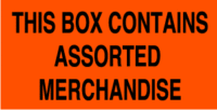 This Box Contains Assorted Merchandise