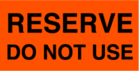 Reserve Do Not Use