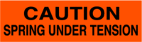Caution Spring Under Tension