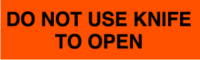 Do Not Use Knife To Open