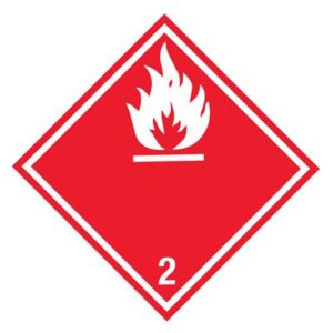 Hazard Class 2 1 Flammable Gas Label Town