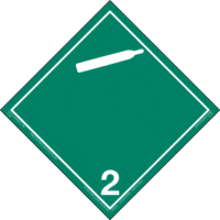 Hazard Class 2.2 – Non-Flammable Gas, Tagboard, Non-Worded Placard