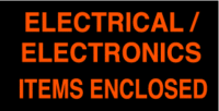 Electrical/Electronics Items Enclosed