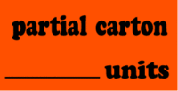 Partial Carton Units