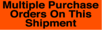 Multiple Purchase Orders On This Shipment