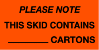 Please Note This Skid Contains  Cartons
