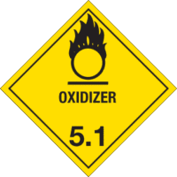 Hazard Class 5.1 – Oxidizer, Tagboard