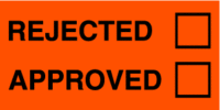 Rejected/Approved
