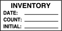 Inventory: Date/Count/Initial