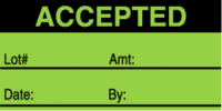Accepted: Lot# / Date