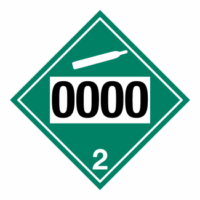 Hazard Class 2.2 – Non-Flammable Gas, UN Commodity #