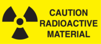 Caution Radioactive Material