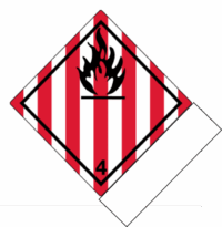 Hazard Class 4.1 – Flammable Solid, Shipping Name -Standard Tab UN Commodity #