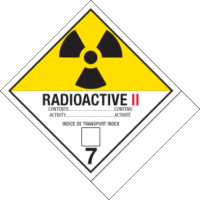 Hazard Class 7 – Radioactive Materials, Shipping Name -Standard Tab UN Commodity #