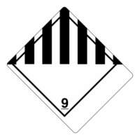 Hazard Class 9 – Miscellaneous Dangerous Goods, Shipping Name -Standard Tab UN Commodity #