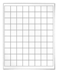 1'' x 1'' Multi Purpose  Laser & Ink Jet Sheet Labels