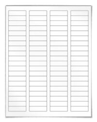 1-3/4'' x 1/2'' Return Address  Laser & Ink Jet Sheet Labels