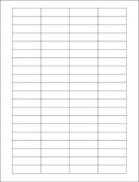 1-3/4'' x 1/2'' Return Address  Laser & Ink Jet Sheet Labels