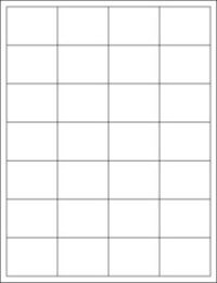 2'' x 1-1/2'' Multi Purpose  Laser & Ink Jet Sheet Labels