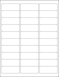 2-5/8'' x 1'' Address / Mailing Laser & Ink Jet Sheet Labels