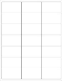 2-3/4'' x 1-1/2'' Multi Purpose  Laser & Ink Jet Sheet Labels