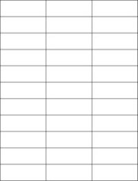 2-27/32'' x 1'' Multi Purpose  Laser & Ink Jet Sheet Labels