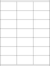 2-27/32'' x 1-1/2'' Multi Purpose  Laser & Ink Jet Sheet Labels
