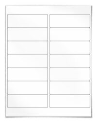 4'' x 1-1/3'' Address / Mailing Laser & Ink Jet Sheet Labels