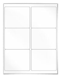 4'' x 3-1/3'' Shipping  Laser & Ink Jet Sheet Labels