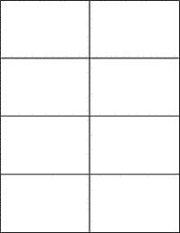 4-1/4'' x 2-3/4'' Shipping  Laser & Ink Jet Sheet Labels