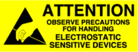 Attention, Observe Precations For Handling, Electrostatic Sensitive Devices