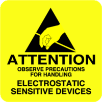 Attention, Observe Precations For Handling, Electrostatic Sensitive Devices
