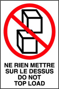 Do Not Top Load, Ne Rien Mettre Sur Le Dessus
