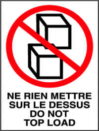 Do Not Top Load, Ne Rien Mettre Sur Le Dessus
