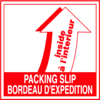 Packing Slip Inside, Bordeau D'Expedition a L'Interieur