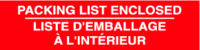 Packing Slip Inside, Bordeau D'Expedition a L'Interieur