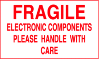 Fragile Electronic Components Please Handle With Care