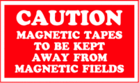 Caution Magnetic Tapes