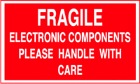 Fragile Electronic Components Please Handle With Care