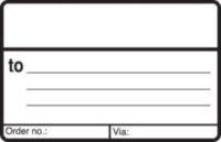 Pre Printed Ship To Label (With Lines)