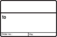 Pre Printed Ship To Label (No Lines)