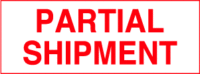 Partial Shipment
