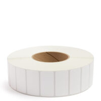 2'' x 1'' Perforated White Industrial Thermal Transfer Labels