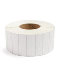 3'' x 1'' Perforated White Industrial Thermal Transfer Labels