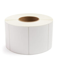 4'' x 3'' Perforated White Industrial Thermal Transfer Labels