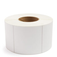 4'' x 4'' Perforated White Industrial Thermal Transfer Labels