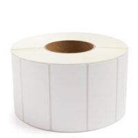 4'' x 2'' Perforated White Industrial Thermal Transfer Labels